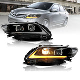 NINTE Headlight for 2011 2012 2013 Toyota Corolla DRL A Pair LED Headlamp Pair Set of 2