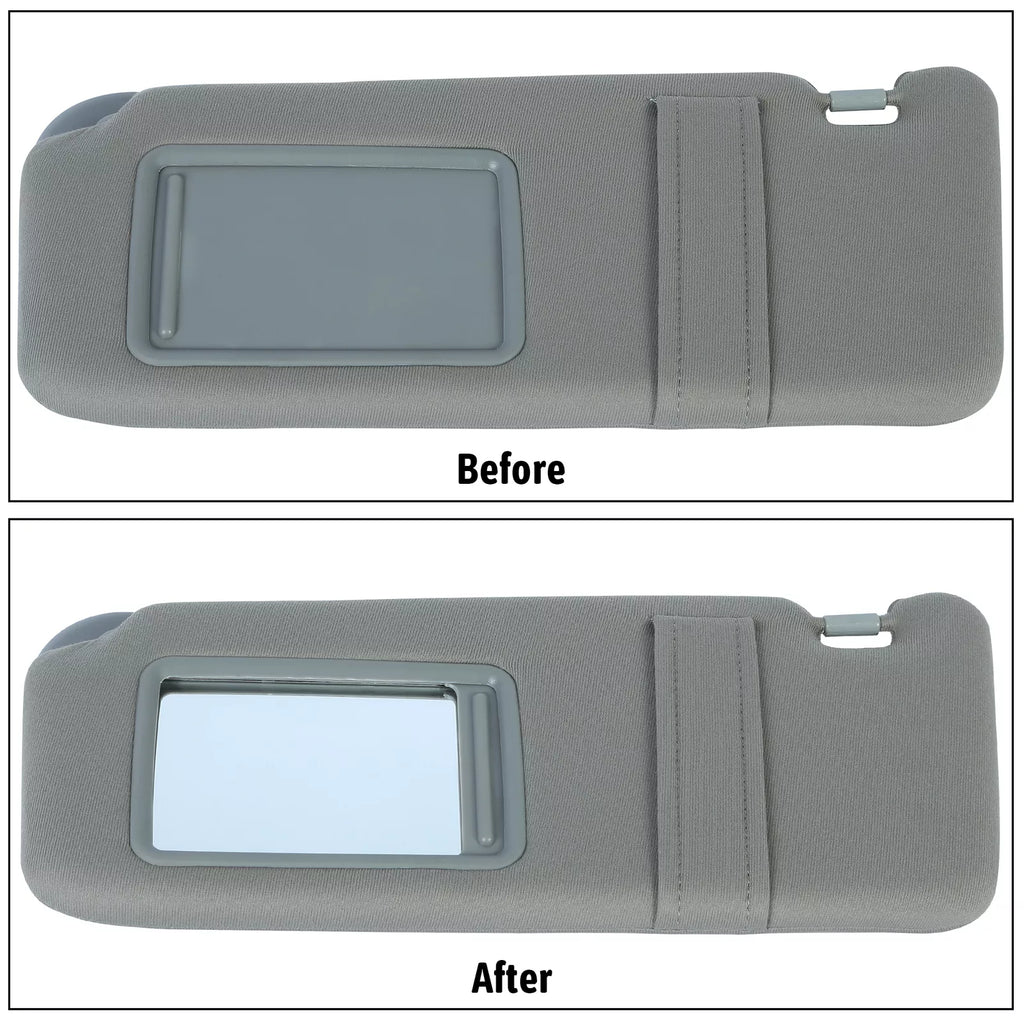 NINTE For Toyota Camry  2007-2011 Pair Sun Visor Left & Right Side Without Sunroof Gray