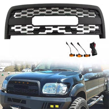 画像をギャラリービューアに読み込む, NINTE For 2003-2006 TOYOTA Tundra Grill &amp; W/LED Lights Black Front Bumper Grille