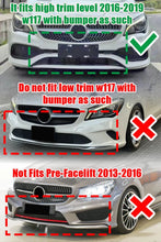 Cargar imagen en el visor de la galería, NINTE BRABUS Style Front lip 1pc For 2016 - 19 Mercedes - Benz W117 C117 CLA AMG - NINTE