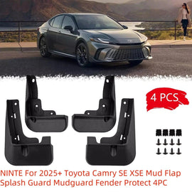 NINTE For 2025+ Toyota Camry SE XSE Mud Flap Splash Guard Mudguard Fender Protect 4PC - NINTE