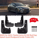 NINTE For 2025+ Toyota Camry SE XSE Mud Flap Splash Guard Mudguard Fender Protect 4PC