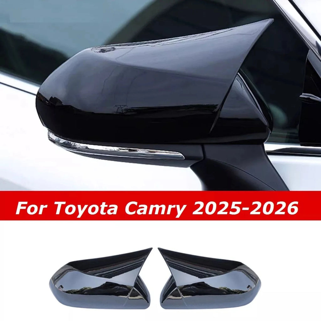 NINTE For 2025 Toyota Camry LE XLE SE XSE M Style Gloss Black Add On Mirror Cover Caps