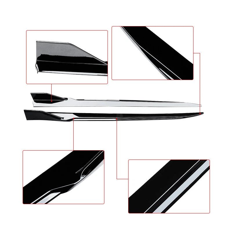 NINTE M Style Side Skirts For 2021-2026 BMW 4 Series G22 G23 G26 Extension Panel Splitter ABS Painted