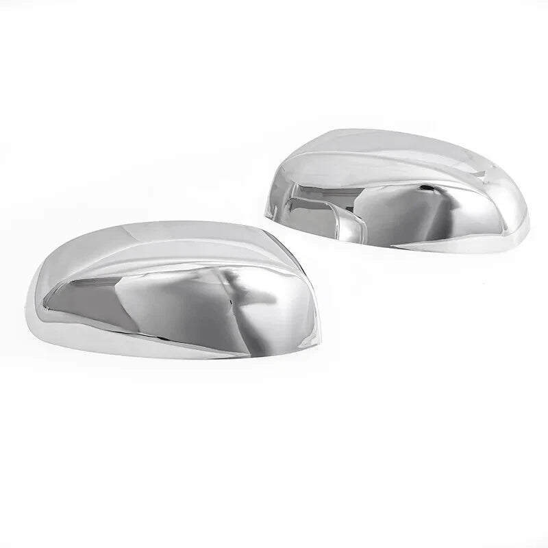 NINTE Mirror Cover For 2007 - 2013 Chevy Silverado 1500 GMC Sierra 1500 Yukon Gloss Black / Chrome - NINTE
