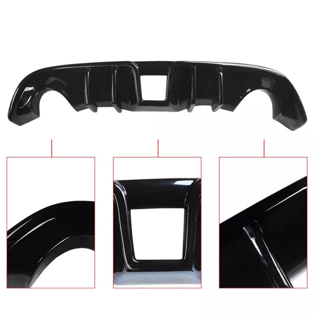 NINTE For 2009-2020 Nissan 370Z Rear Diffuser Z34 JDM L Shark Fin Style Rear Bumper Diffuser Valance