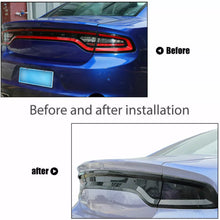 画像をギャラリービューアに読み込む, NINTE For 2015-2024 Dodge Charger Tail Light Lamp Covers Smoked Rear Light Guards Compatible with  ABS Smoke Black  Exterior Accessories