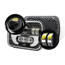 Laden Sie das Bild in den Galerie-Viewer, NINTE 2PCS 120W 5x7 / 7x6 LED Hi-Lo DRL H6054 Headlight