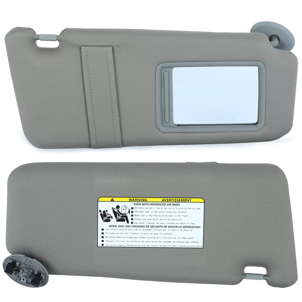 NINTE For Toyota Camry  2007-2011 Pair Sun Visor Left & Right Side Without Sunroof Gray