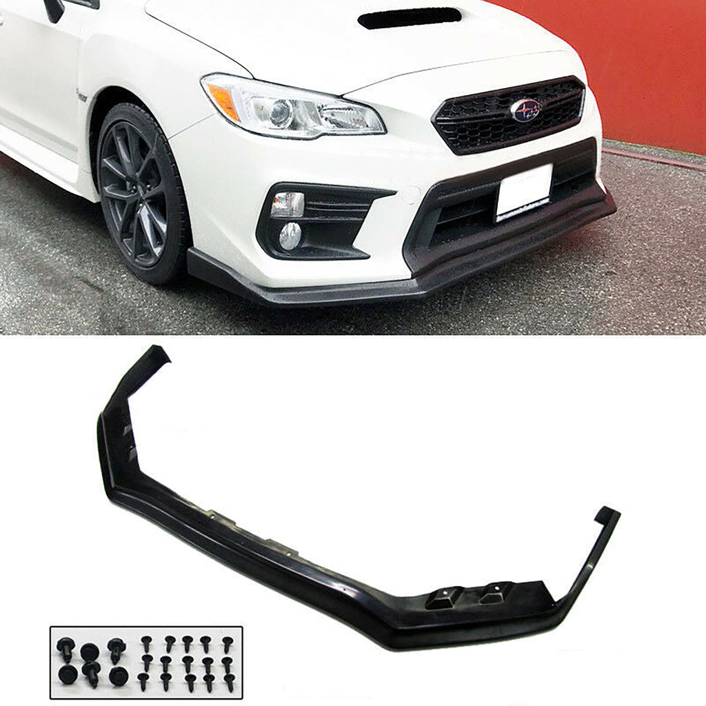 NINTE Front Bumper Lip For 2018-2021 Subaru WRX STi CS Style Urethane