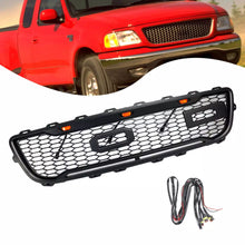 Cargar imagen en el visor de la galería, NINTE For 1999-2003 Ford F150 F-150 Front Grille Honeycomb Bumper Grill W/Lights &amp; ACCES