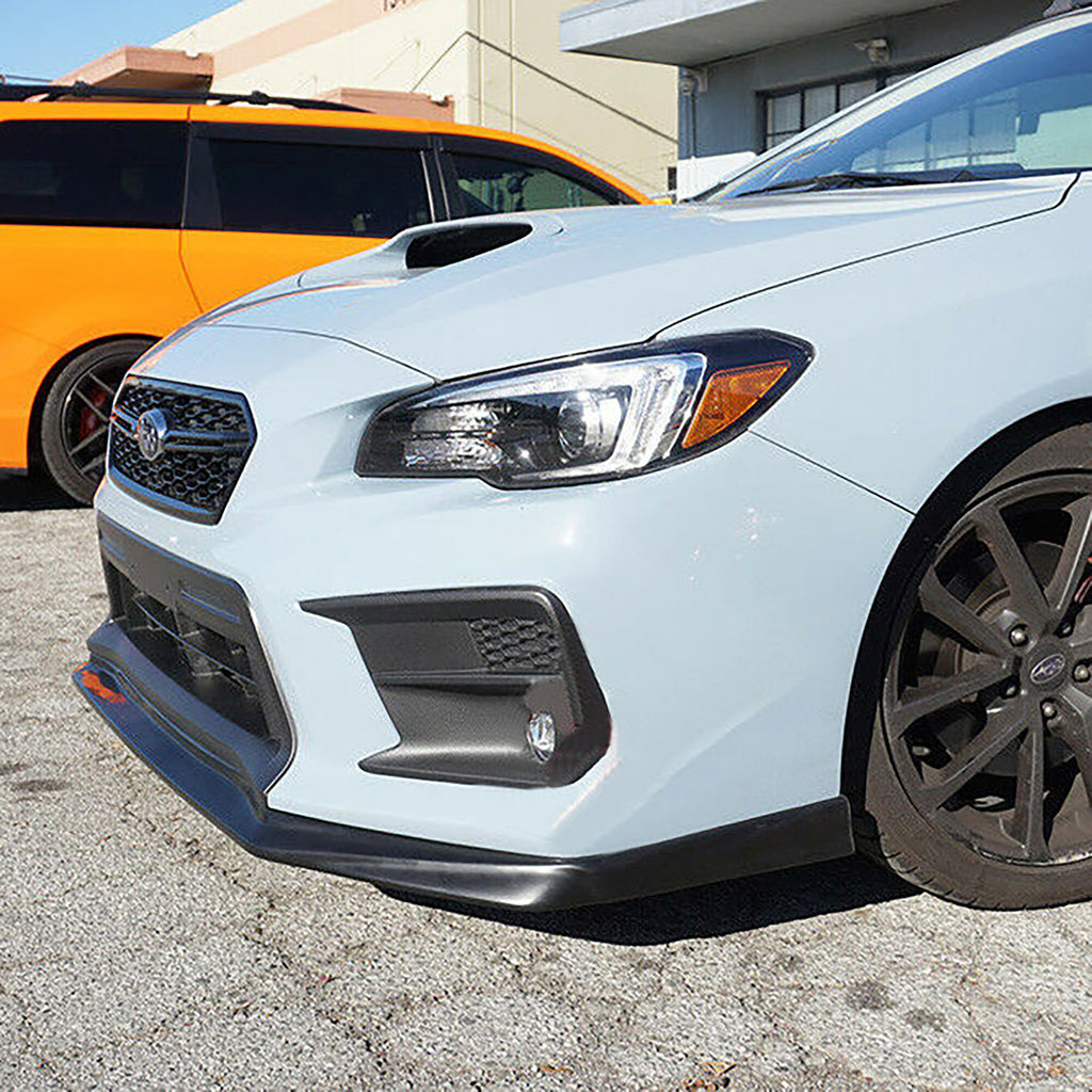 NINTE Front Lip For 2018-2021 Subaru WRX STi VR-Style Urethane Bumper