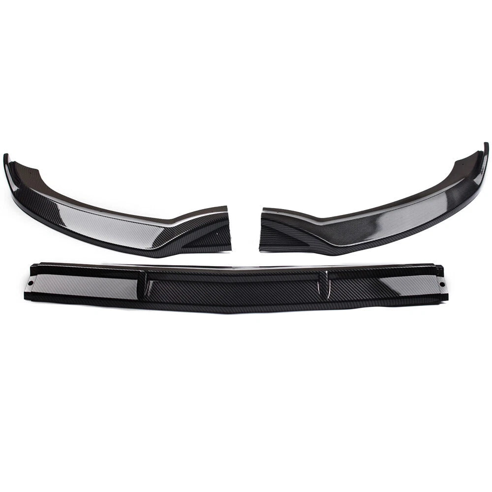 NINTE For 2015 - 2018 Benz C - Class W205 Sport Front Lip Front Bumper Lip Splitter ABS 3PCS - NINTE