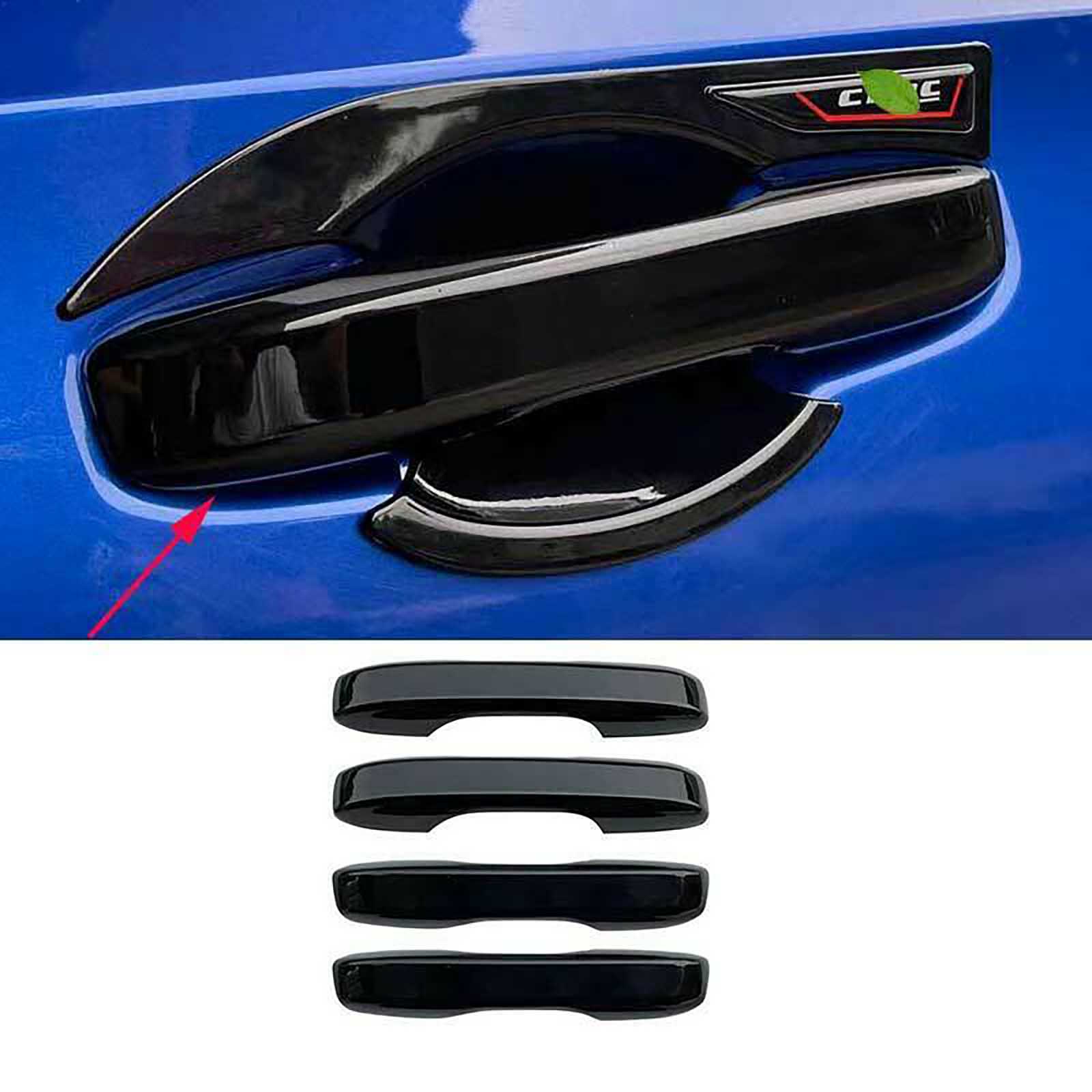 NINTE For 2022-2025 Honda Civic 11th Door Handle Covers Trim Overlay Cap 4PCS