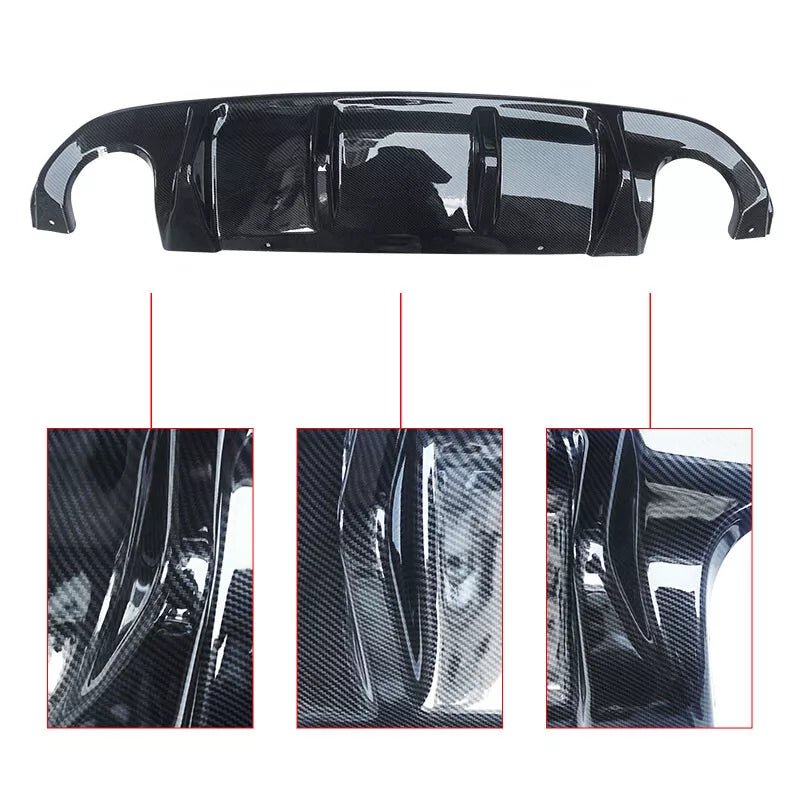 NINTE Rear Diffuser For 2014 - 2017 Infiniti Q50 - NINTE