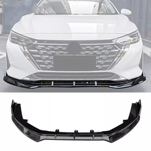 Cargar imagen en el visor de la galería, NINTE For 2024-2025 Nissan Sentra Front Bumper Lip Spoiler PP Gloss Black 3PCS