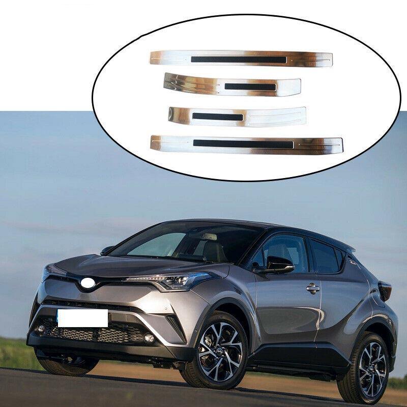 NINTE Outer Door Sill Scuff Plate for 2016-2018 Toyota C-HR CHR