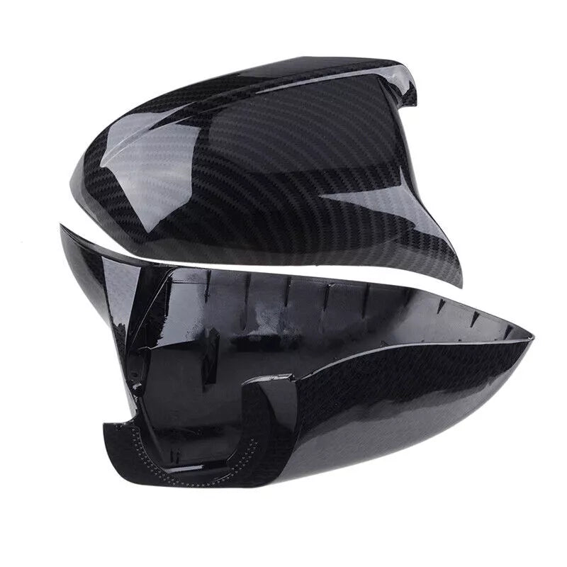 NINTE For 2011-2013 BMW 5 Series F10 F11 535i 550i 528i Side Mirror Cover Cap Carbon Fiber Look