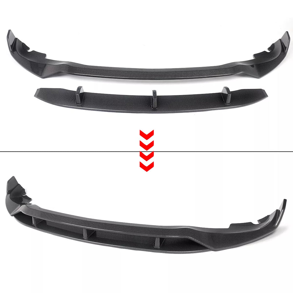 NINTE GT Style Front Lip For 2019 - 2023 BMW G05 X5 M - Sport 2 PCs - NINTE
