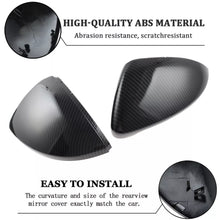 Cargar imagen en el visor de la galería, NINTE For VW Golf 7 MK7 GTi GTD Side Mirror Cap Housing / Mirror Cover Carbon Fiber 2Pcs