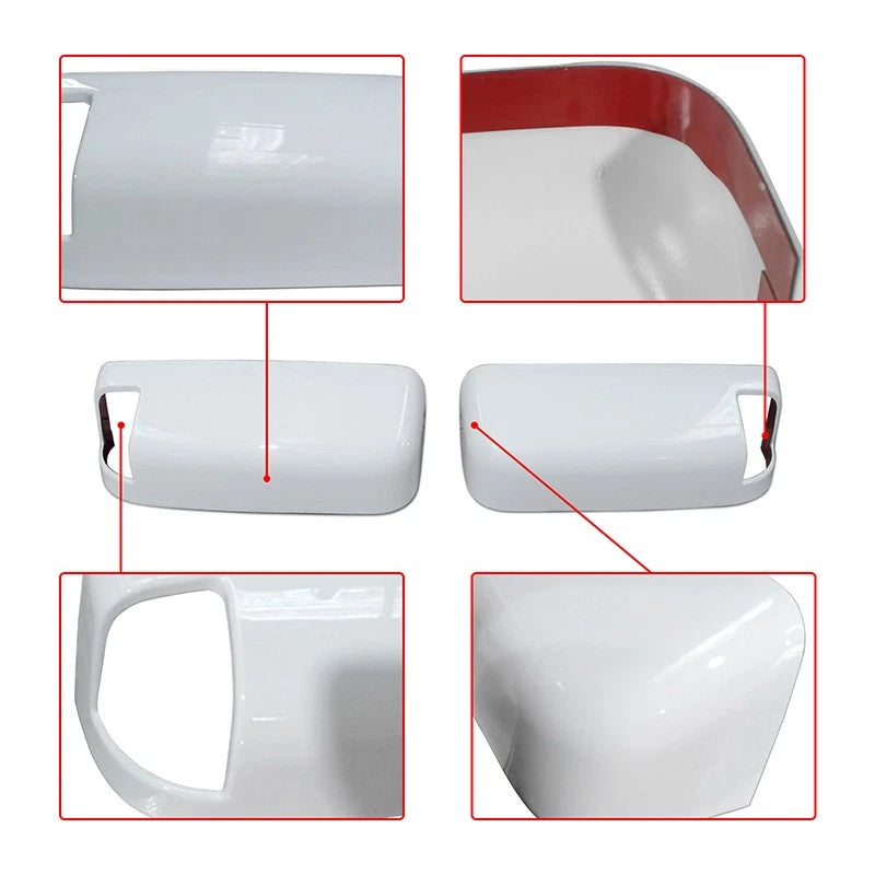 NINTE Mirror Cap For 2008-2022 Dodge Ram 1500 Tradesman 2500 3500 Top Half Chrome with Turning Signal