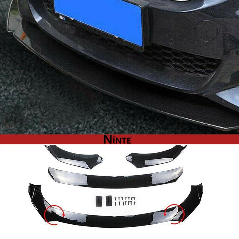 NINTE BMW Audi Benz Mazda Honda Civic Audi Q5 Universal Front Bumper Lip Body Kit Spoiler ABS