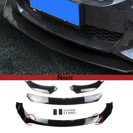 NINTE BMW Audi Benz Mazda Honda Civic Audi Q5 Universal Front Bumper Lip Body Kit Spoiler ABS