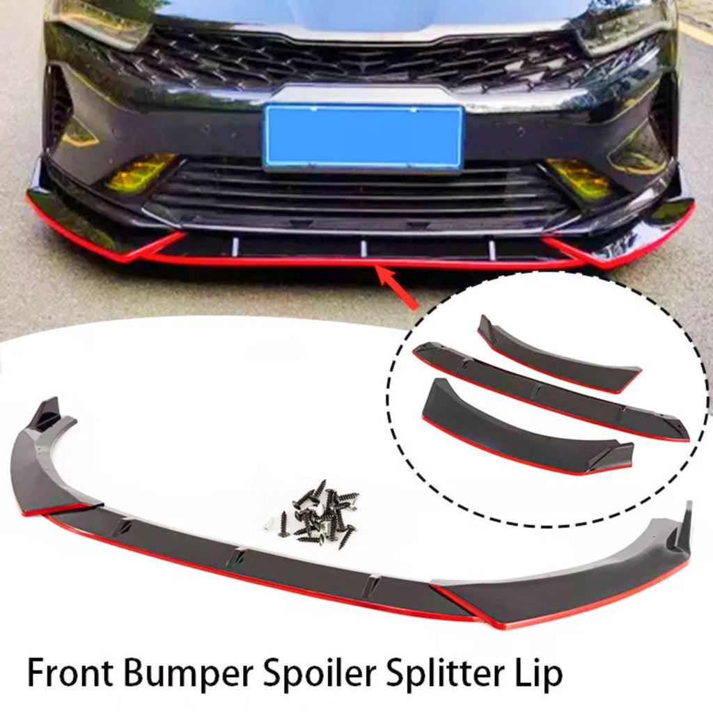 NINTE For 2021-2025 KIA K5 GT EX LX Front Lip Splitter Spoiler Body Kits Gloss 3PC