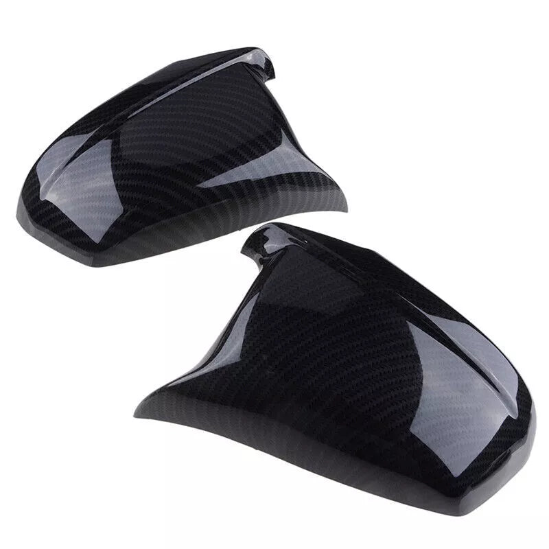 NINTE For 2011-2013 BMW 5 Series F10 F11 535i 550i 528i Side Mirror Cover Cap Carbon Fiber Look