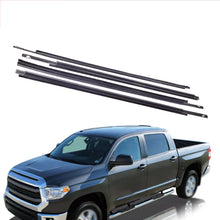 Load image into Gallery viewer, NINTE For 2007-2019 Toyota Tundra CrewMax Car Window Moulding Trim Weatherstrips Seal Fit 4PC(68210-0C020，68160-0C020，68163-0C010，68164-0C010)