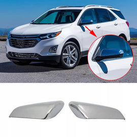 NINTE For 2018 - 2024 Chevrolet Equinox & 2018 - 2021 GMC Terrain, Chrome Side Rear View Mirror Overlays Mirror Covers - NINTE