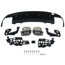 Load image into Gallery viewer, NINTE Rear Bumper Diffuser Exhaust Tailpipes For 2013-2019 Benz W117 CLA200 CLA250