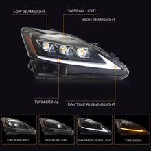 Laden Sie das Bild in den Galerie-Viewer, NINTE Headlights For Lexus IS 250 350 IS F 2006-2012 