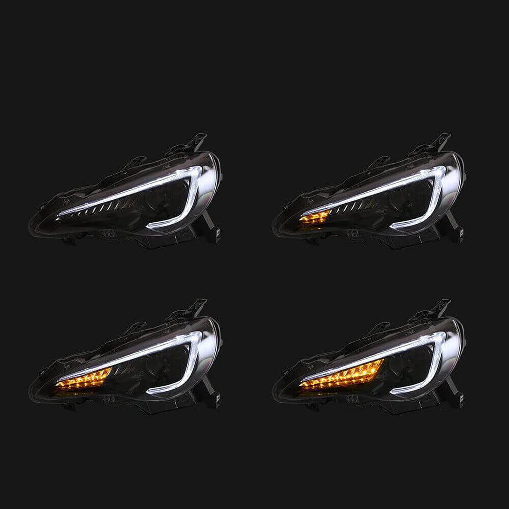 NINTE Headlight for Toyota 86 2017-2020 Subaru BRZ 2013-2020 Scion FR-S 2013-2016 LED Sequential Indicator