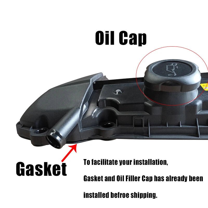 NINTE ALUMINUM Valve Cover w/ Gasket for 98 - 02 BMW E39 525i 528i E46 325i 328i 330i X5 - NINTE