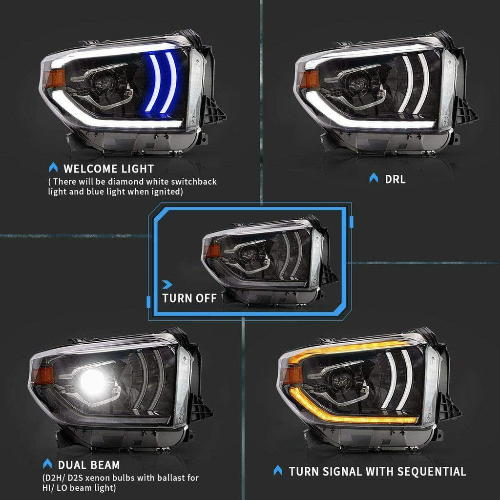 NINTE LED headlights for Toyota Tundra