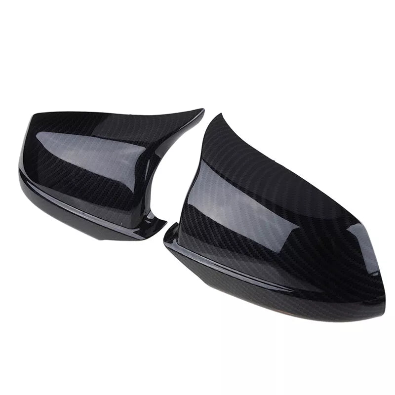 NINTE For 2011-2013 BMW 5 Series F10 F11 535i 550i 528i Side Mirror Cover Cap Carbon Fiber Look