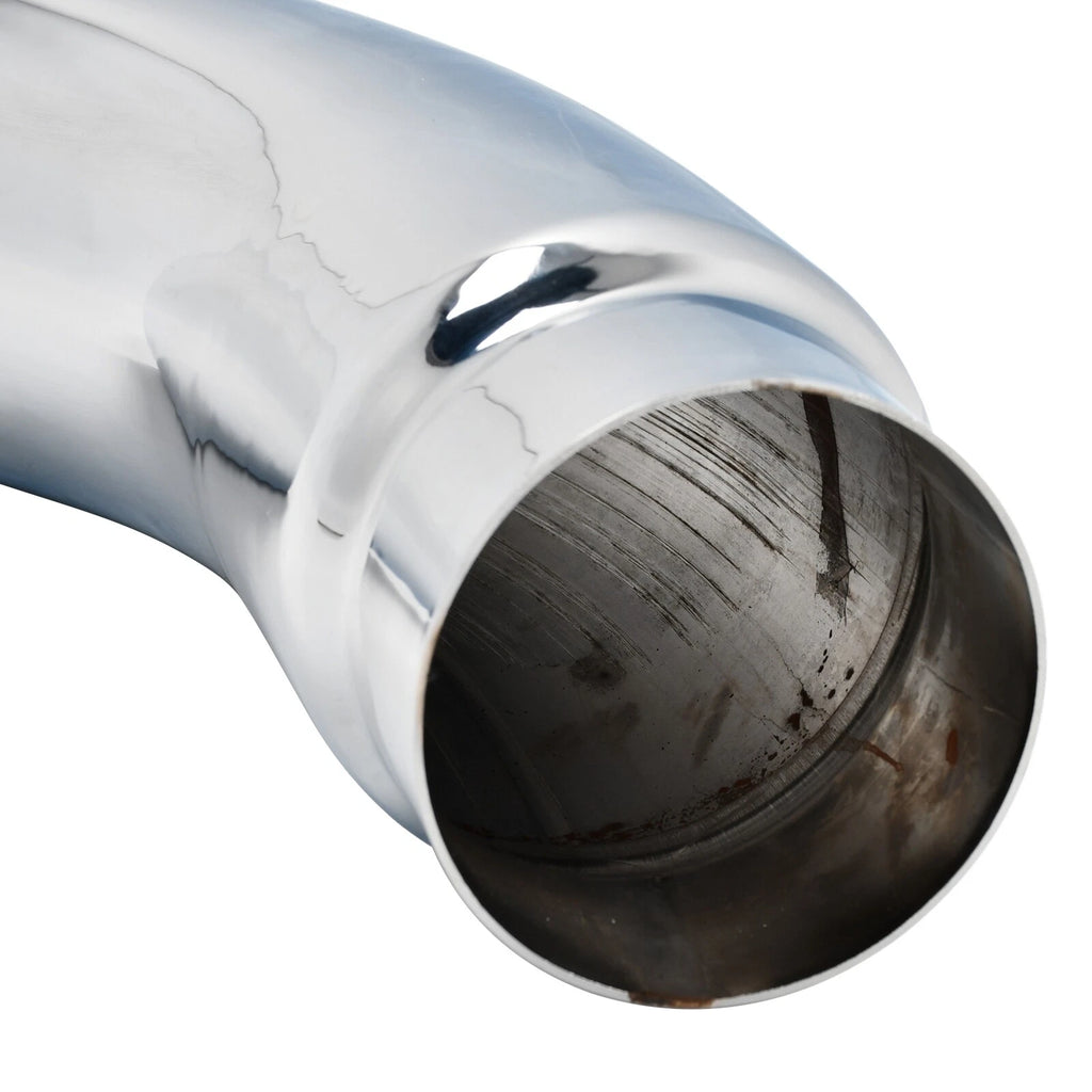 NINTE Diesel Exhaust Chrome Turndown Elbow Tip 5" Inch Inlet 6" Outlet 23" Long - NINTE