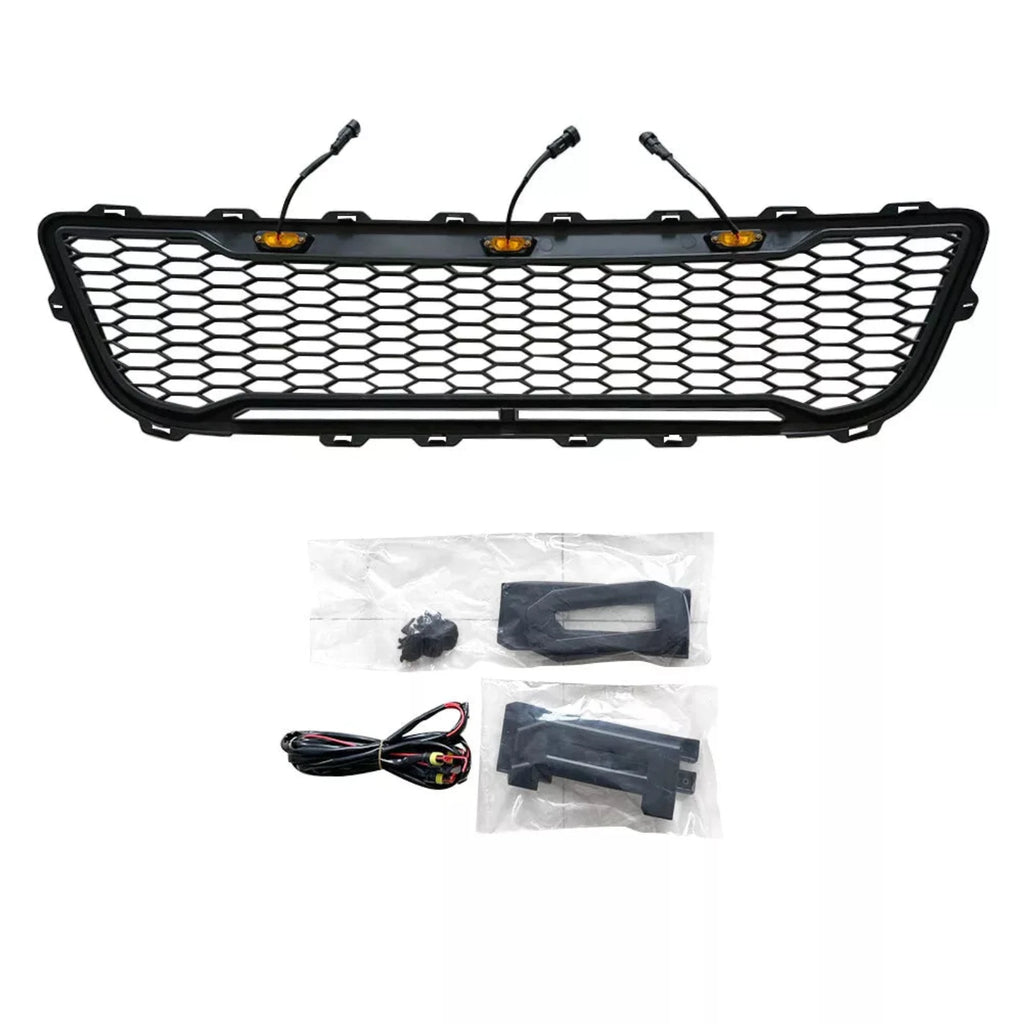 NINTE For 1999-2003 Ford F150 F-150 Front Grille Honeycomb Bumper Grill W/Lights & ACCES