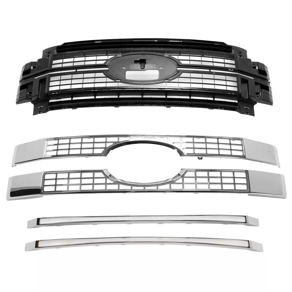 NINTE Grille For 2017 - 2019 Ford F250 F350 F450Super Duty Replacement Insert Grille Car Accessories HC3Z - 8200 - CC HC3Z8200CC - NINTE