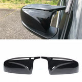 NINTE For 2007-2013 BMW X5 X6 E70 E71 M Style Side Wing Mirror Covers Cap Gloss Black Or Carbon Fiber Look