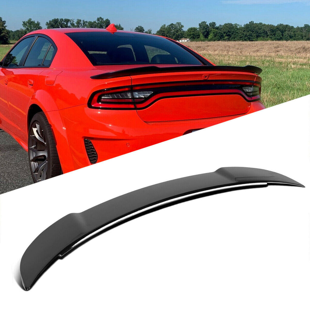 Ninte Rear Spoiler For 2011-2023 Dodge Charger Sedan Abs Hellcat Style Trunk Wing Gloss Black Roof