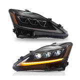NINTE Head light For 2006-2012 Lexus IS LED Headlight Pair (Set of 2)