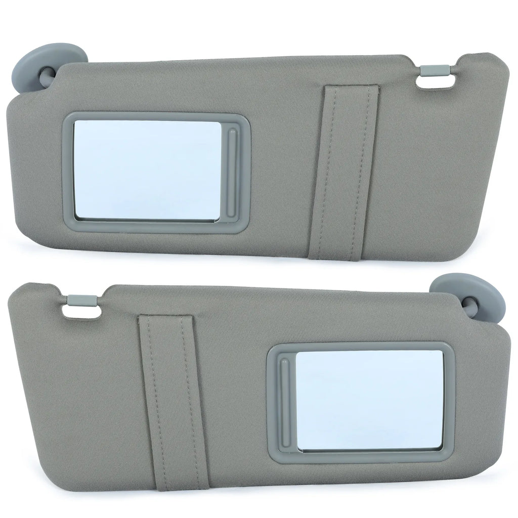 NINTE For Toyota Camry  2007-2011 Pair Sun Visor Left & Right Side Without Sunroof Gray