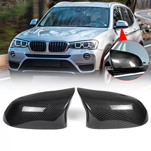 Laden Sie das Bild in den Galerie-Viewer, NINTE For 2014-2018 BMW X5 F15 X6 F16 28i 35i M Style Side Mirror Cover Caps Carbon Fiber