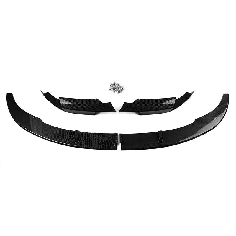 NINTE Front Bumper For 2012 - 2016 BMW F10 M5 5 Series Carbon Fiber Look MP Style Front Lip Lip Spoiler Splitter Chin - NINTE