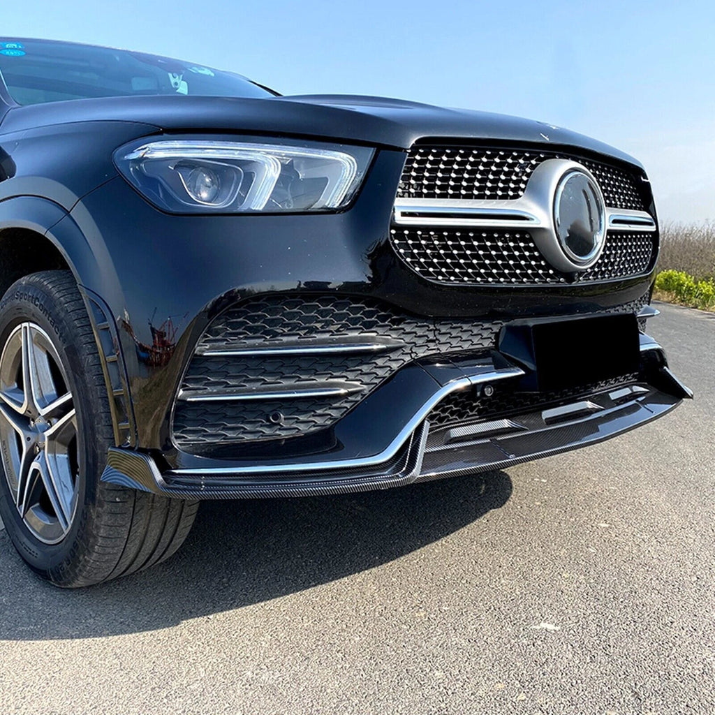 NINTE Front Bumper Lip Splitter ABS For 2020 - 2023 Mercedes - Benz GLE53 AMG GLE350 - NINTE