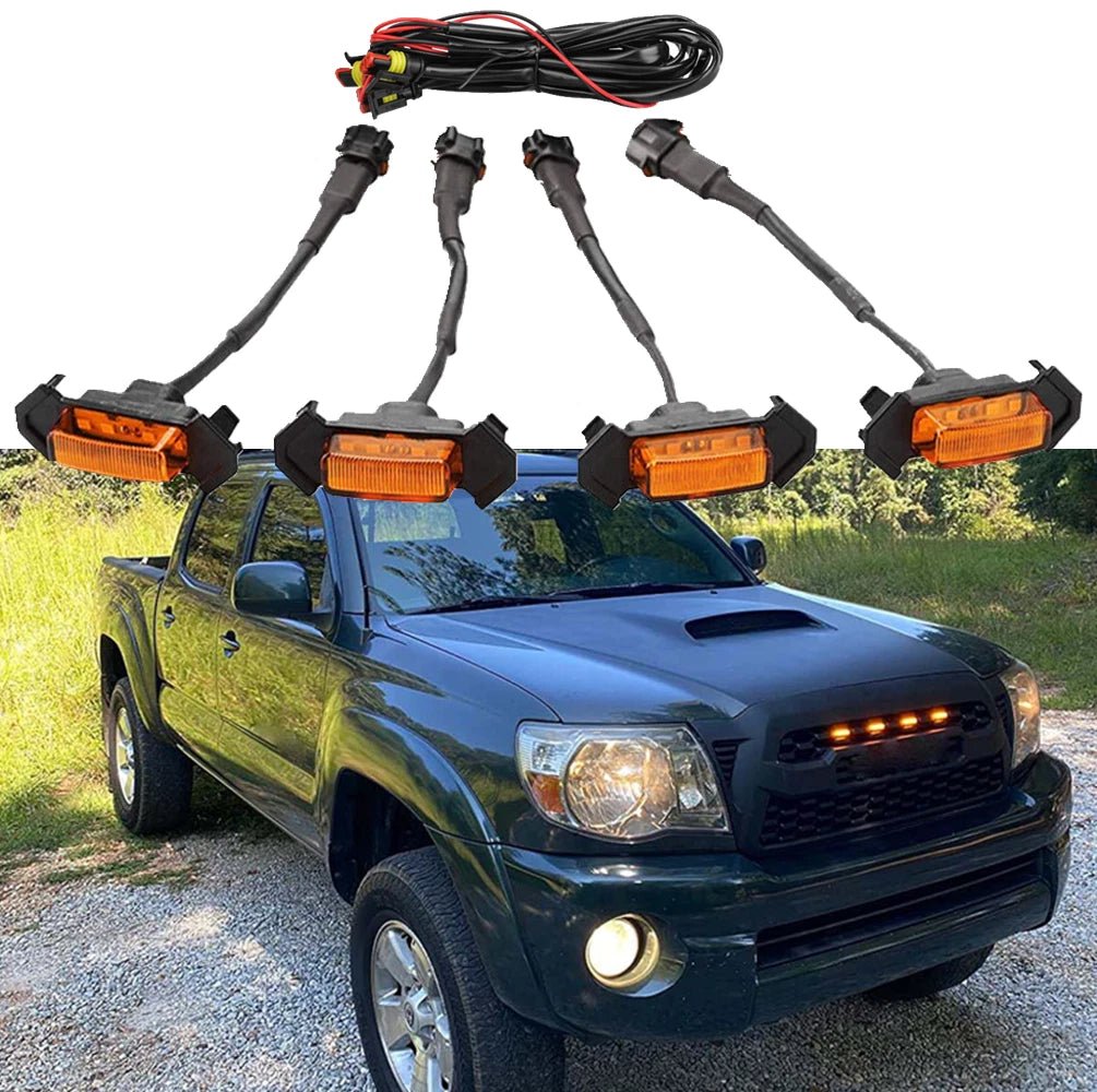 NINTE LED Grill Lights For 2016 - 2022 Tacoma TRD Off Road & Sport OEM Grille Amber Light - NINTE
