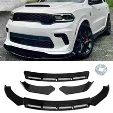 NINTE Front Bumper Lip Splitter Spoiler Fit for Dodge Durango SRT GT 1998-2024 Gloss Black