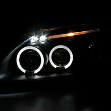 Cargar imagen en el visor de la galería, Fit 99-00 Honda Civic 2/3/4Dr Black LED Halo Projector Headlights Head Lamps - NINTE